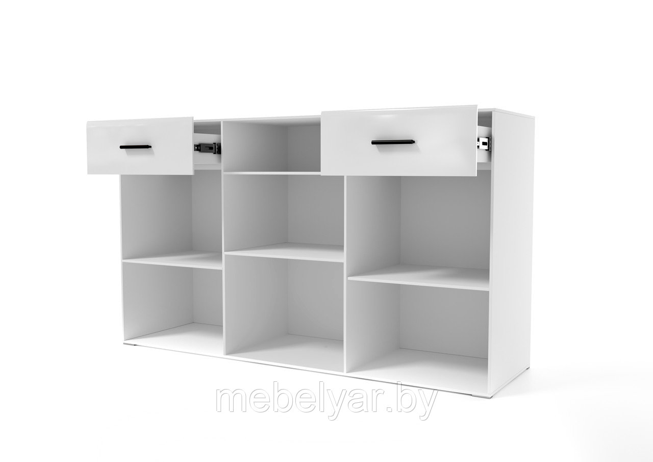 Комод SV Мебель Соло (Белый/Белый глянец-Венге) - фото 2 - id-p157844674
