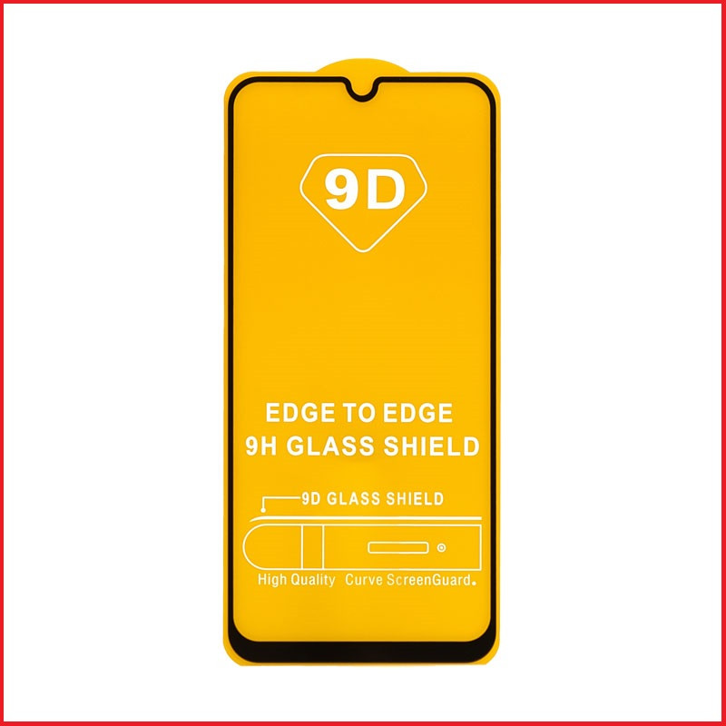Защитное стекло Full-Screen для Samsung Galaxy A02s черный SM-A025 (5D-9D с полной проклейкой)