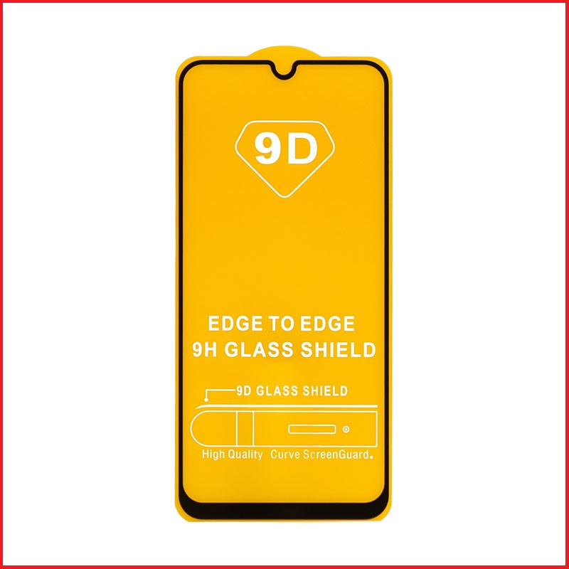 Защитное стекло Full-Screen для Samsung Galaxy A02s черный SM-A025 (5D-9D с полной проклейкой)