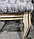 Стул Кабриоль с мягкой спинкой (массив березы, тон эмаль слоновая кость+золото), фото 2