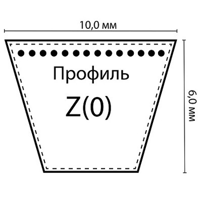 Ремень клиновой Z(О)-850 Lp / 830 Li
