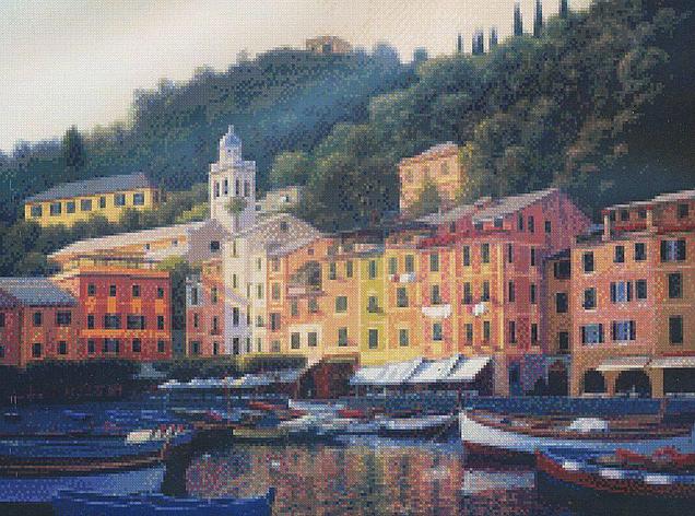 *** 52425 Набор для вышивания "Портофино днем" ("Portofino Afternoon") ***, фото 2