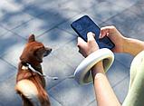 Умный поводок-рулетка для собак Xiaomi UFO Retractable Leash 2 с фонариком type-C Gray, фото 7