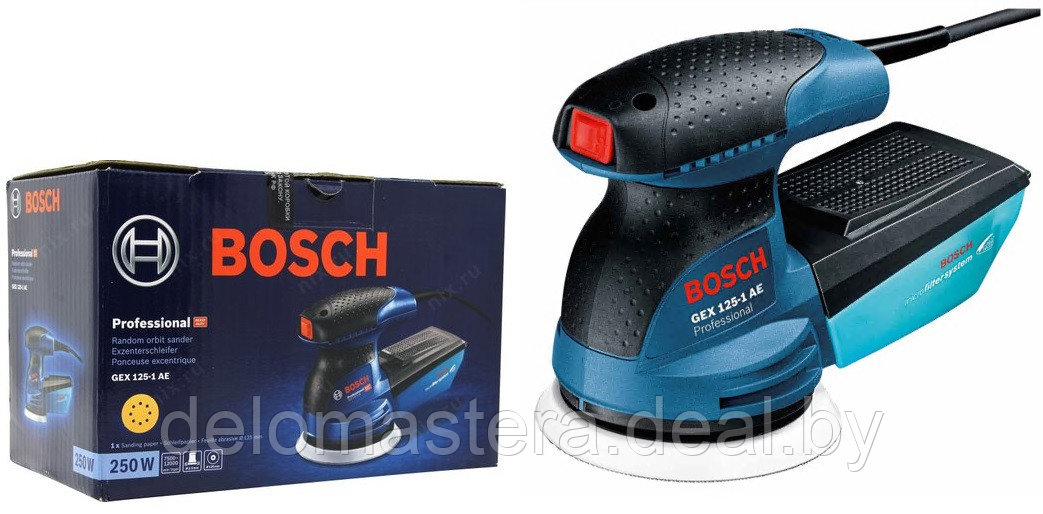 Эксцентриковая шлифмашина Bosch GEX 125-1 AE Professional (0601387500) (оригинал) - фото 1 - id-p157907959