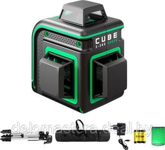 Лазерный нивелир ADA Instruments Cube 3-360 Green Professional Edition А00573 - фото 1 - id-p157910346