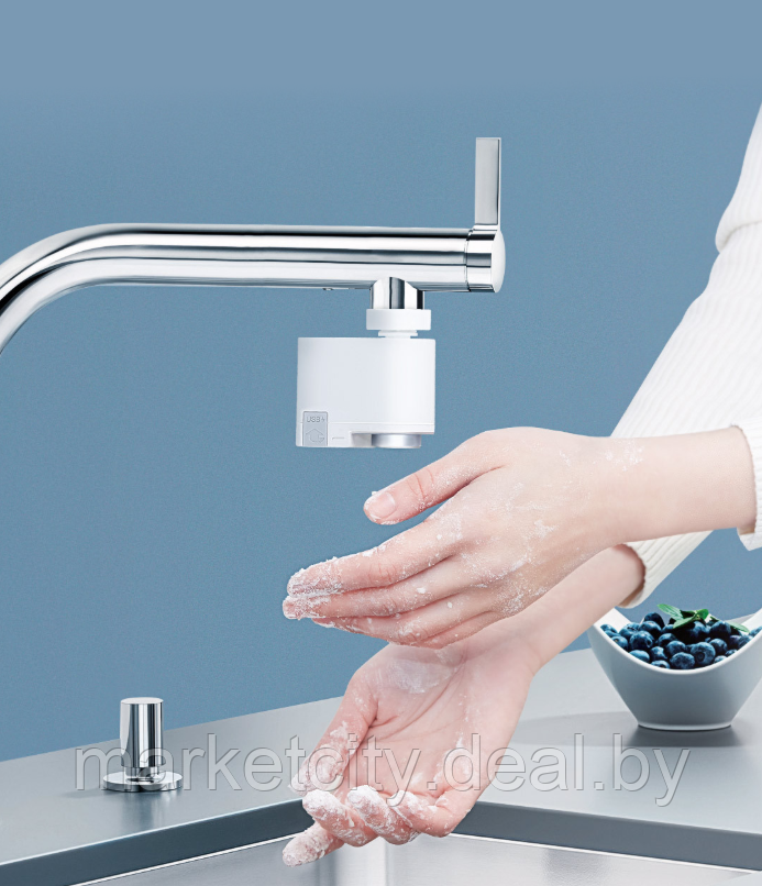 Сенсорная насадка для крана Xiaomi Water Saving Devices (Белый) - фото 1 - id-p157912701