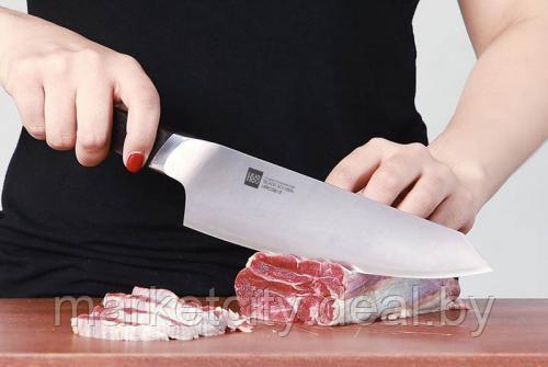 Набор ножей Xiaomi Huo Hou Fire Waiting Steel Knife Set с подставкой (5 предметов) Черный HU0033 - фото 4 - id-p157912958