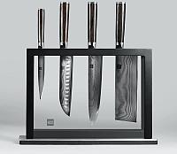 Набор ножей из дамасской стали Xiaomi Huo Hou Set of 5 Damascus Knife Sets (4 ножа + подставка)