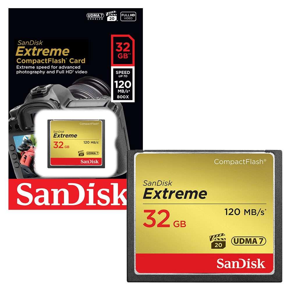 Карта памяти Compact Flash SanDisk Extreme 120MB/s 800х 32GB - фото 2 - id-p157911785
