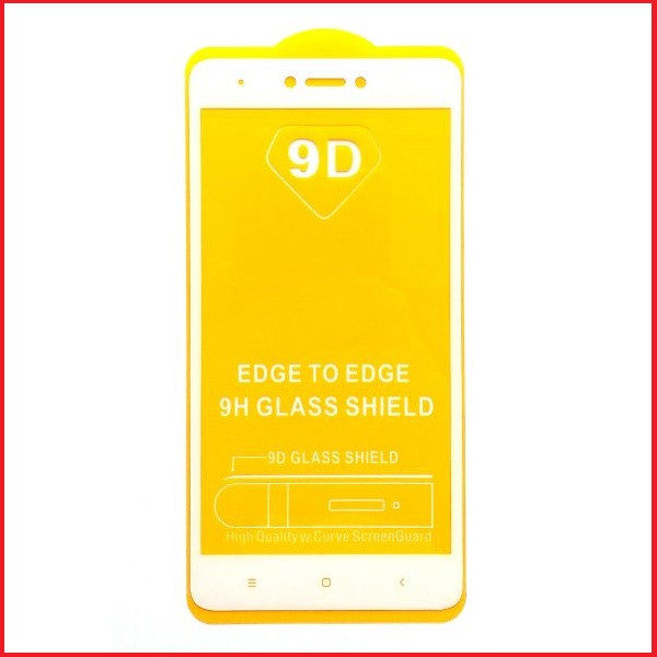 Защитное стекло Full-Screen для Xiaomi Redmi Note 4x белый (5D-9D с полной проклейкой)