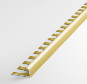 Профиль окантовочный полукруглый гибкий ПК 04 золото люкс до 7,7мм длина 2700мм