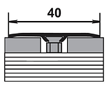 Профиль стыкоперекрывающий Т 40 серебро люкс 40мм длина 900мм, фото 2