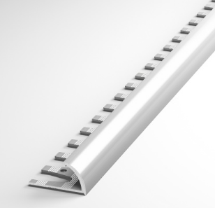 Профиль окантовочный полукруглый гибкий ПК 14 алюминий без покрытия до 10,2мм длина 2700мм
