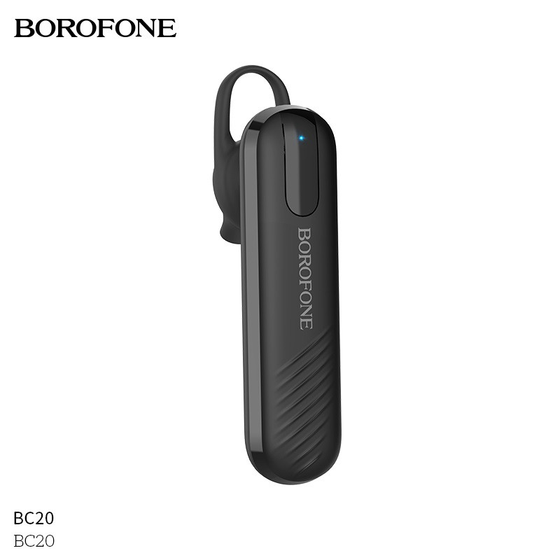 Беспроводная гарнитура Borofone BC20 с микрофоном (bluetooth) черный - фото 1 - id-p157938294