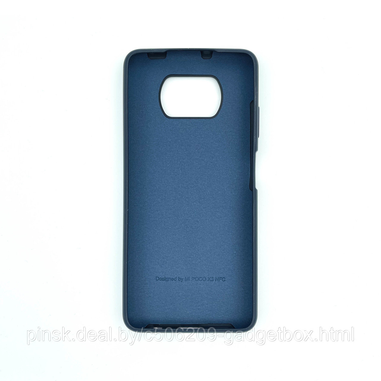 Чехол Silicone Cover для Xiaomi Poco X3, Темно-синий - фото 2 - id-p154459900