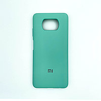 Чехол Silicone Cover для Xiaomi Poco X3, Мятный