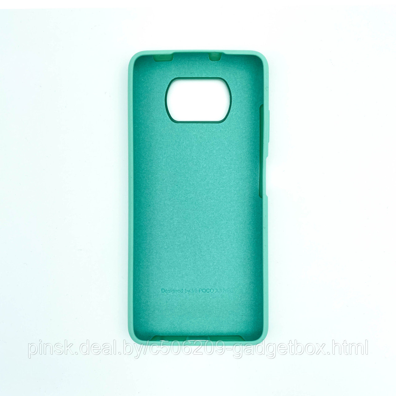 Чехол Silicone Cover для Xiaomi Poco X3, Мятный - фото 2 - id-p154459898