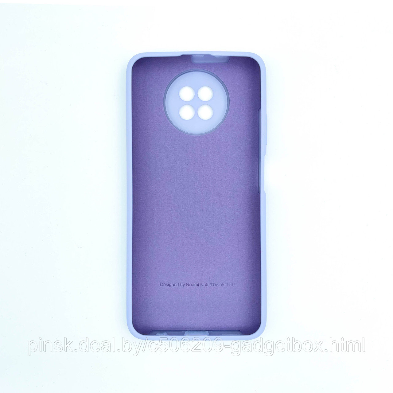 Чехол Silicone Cover для Xiaomi Redmi Note 9T, Фиалковый - фото 2 - id-p154459894