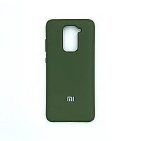 Чехол Silicone Cover для Xiaomi Redmi Note 9 / Redmi 10x-4G, Темно-оливковый