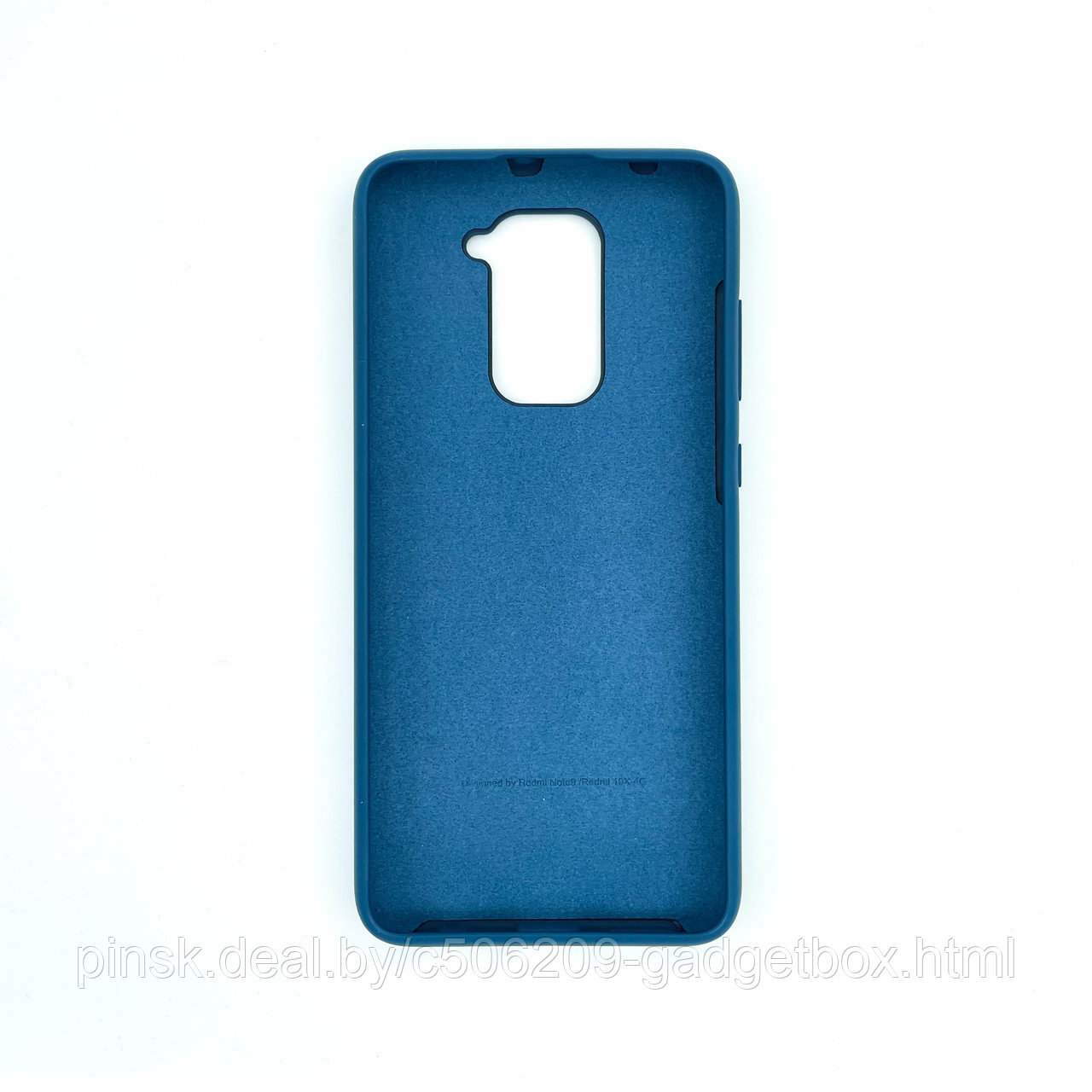 Чехол Silicone Cover для Xiaomi Redmi Note 9 / Redmi 10x-4G, Синий - фото 2 - id-p154459801