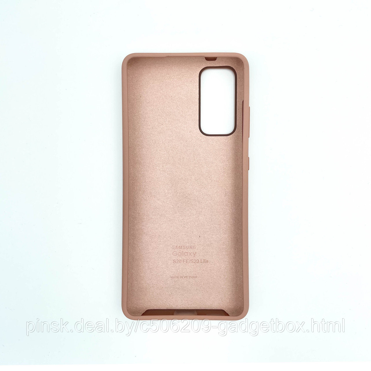 Чехол Silicone Cover для Samsung S20 FE, Песочно-розовый - фото 2 - id-p154445333