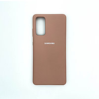 Чехол Silicone Cover для Samsung S20 FE, Песочно-розовый