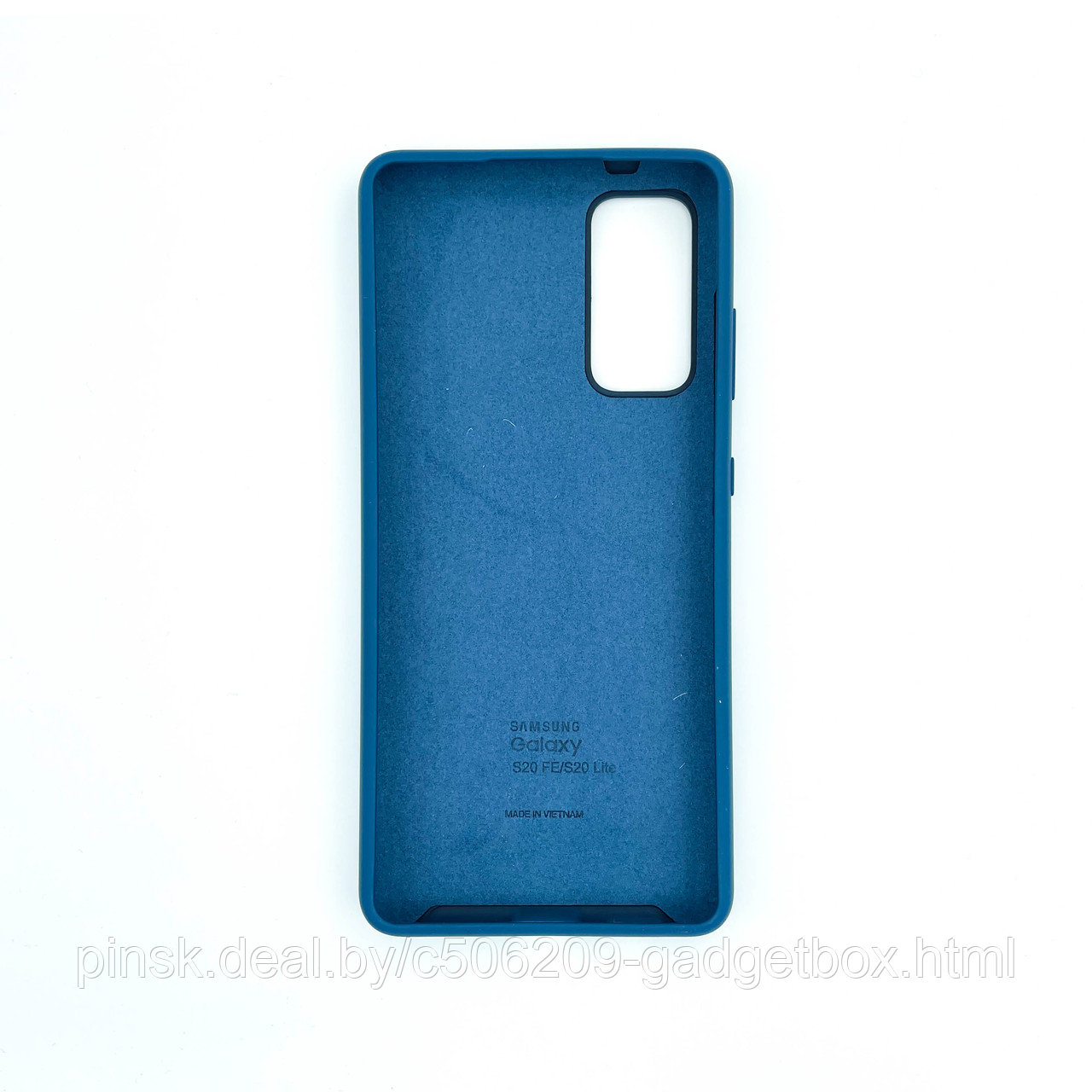 Чехол Silicone Cover для Samsung S20 FE, Синий - фото 2 - id-p154459476