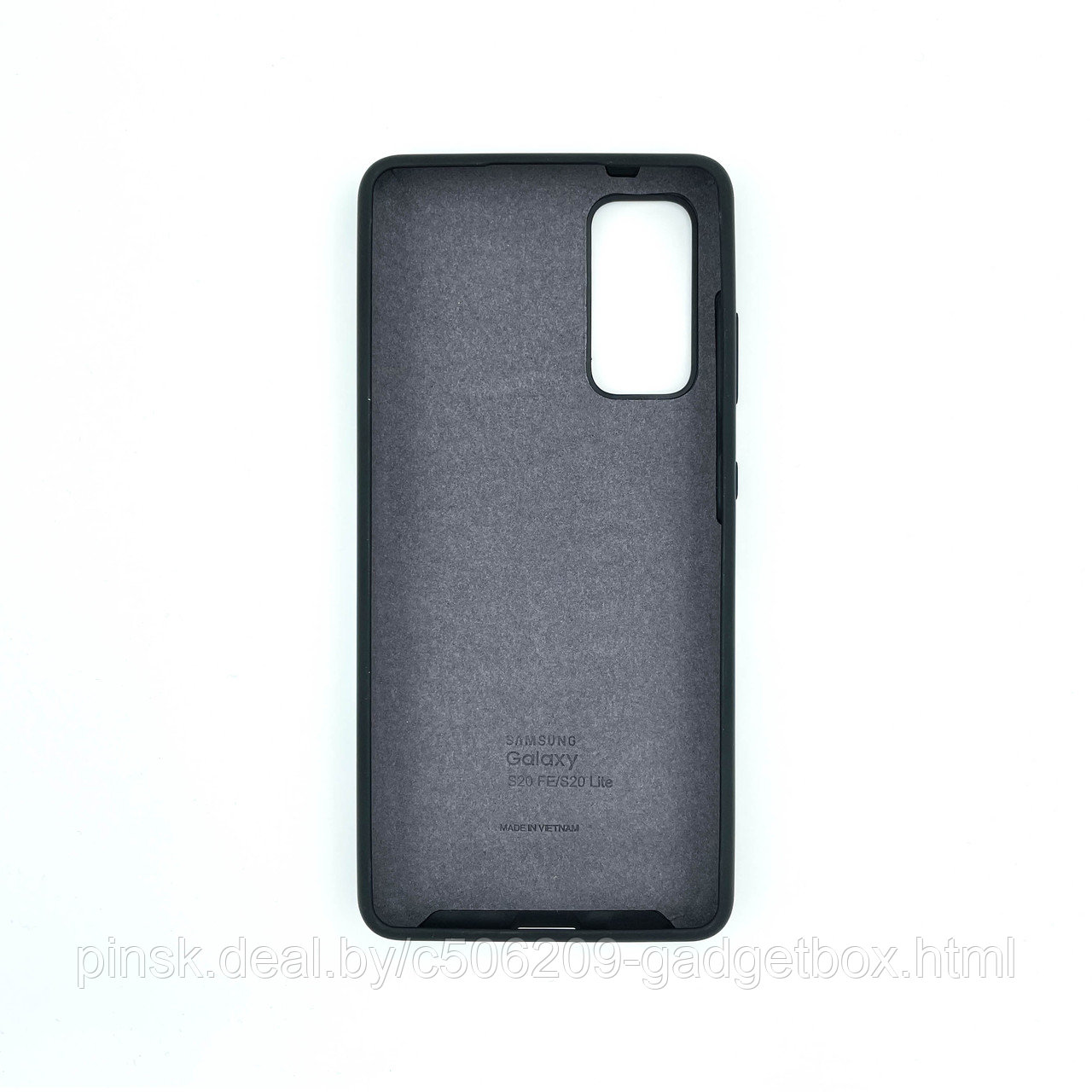Чехол Silicone Cover для Samsung S20 FE, Черный - фото 2 - id-p154459475