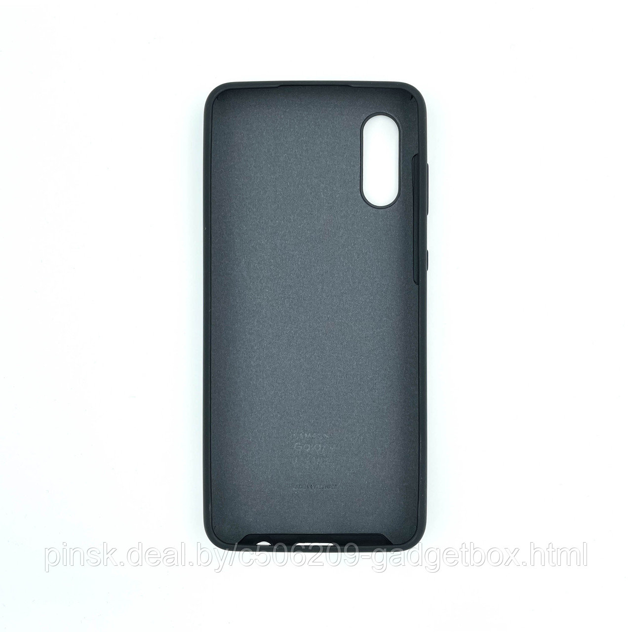 Чехол Silicone Cover для Samsung A02 / M02, Черный - фото 2 - id-p154459489