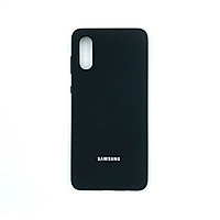 Чехол Silicone Cover для Samsung A02 / M02, Черный