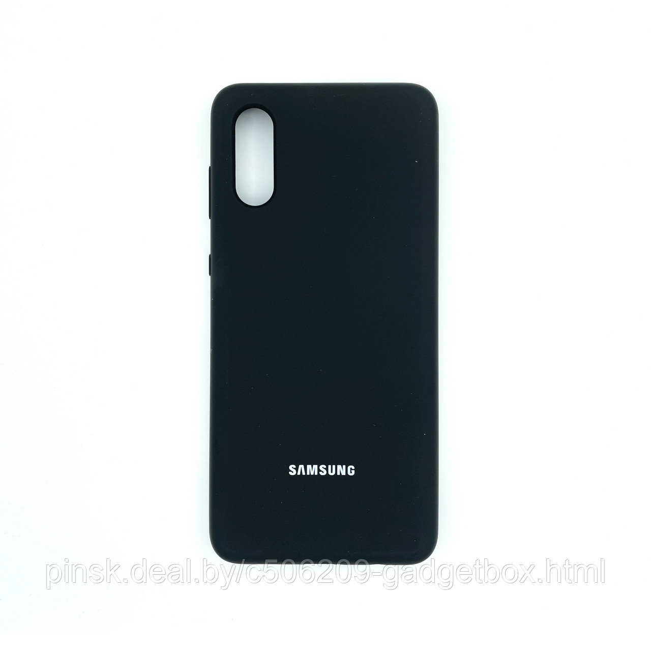 Чехол Silicone Cover для Samsung A02 / M02, Черный - фото 1 - id-p154459489
