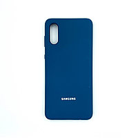 Чехол Silicone Cover для Samsung A02 / M02, Синий
