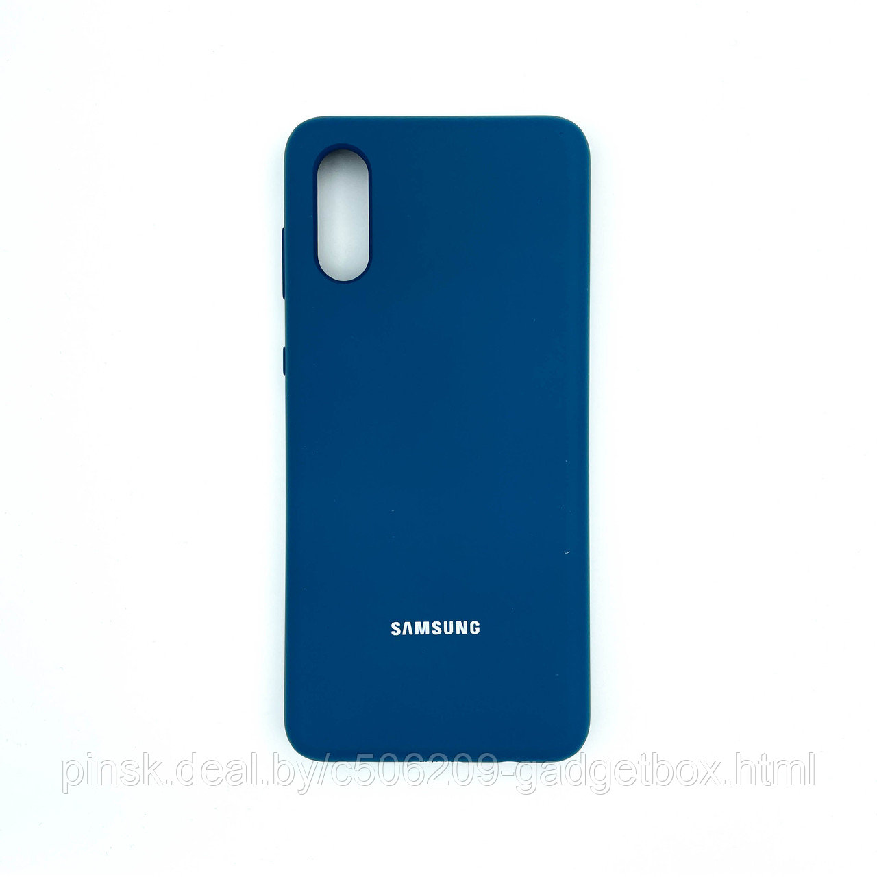 Чехол Silicone Cover для Samsung A02 / M02, Синий - фото 1 - id-p154459487