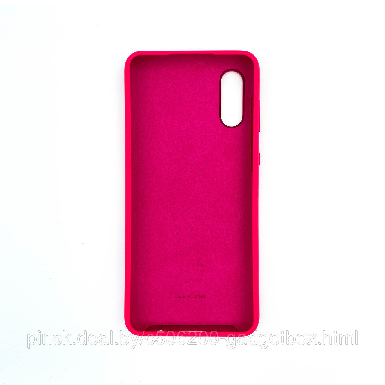 Чехол Silicone Cover для Samsung A02 / M02, Фуксия - фото 2 - id-p154459488