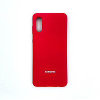 Чехол Silicone Cover для Samsung A02 / M02, Фуксия