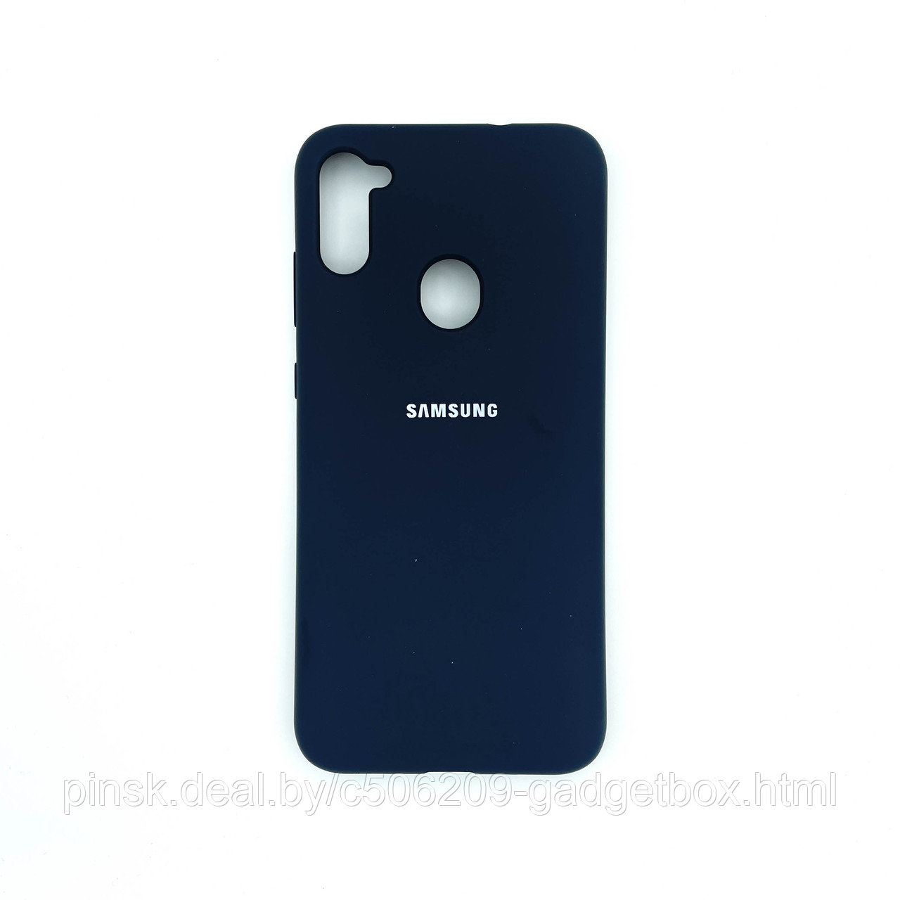 Чехол Silicone Cover для Samsung A11/M11, Темно-синий - фото 1 - id-p154459501