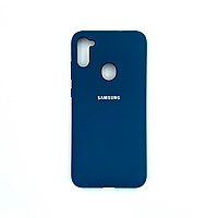 Чехол Silicone Cover для Samsung A11/M11, синий