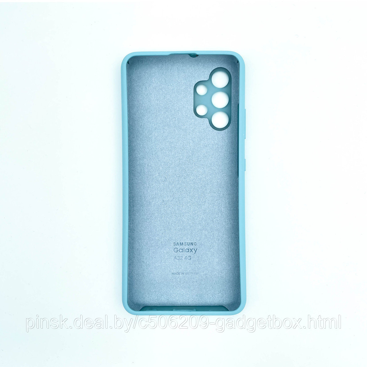 Чехол Silicone Cover для Samsung A32, Морской голубой - фото 2 - id-p154459533