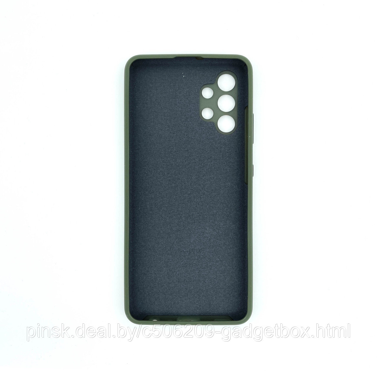 Чехол Silicone Cover для Samsung A32, Темно-оливковый - фото 2 - id-p154459534