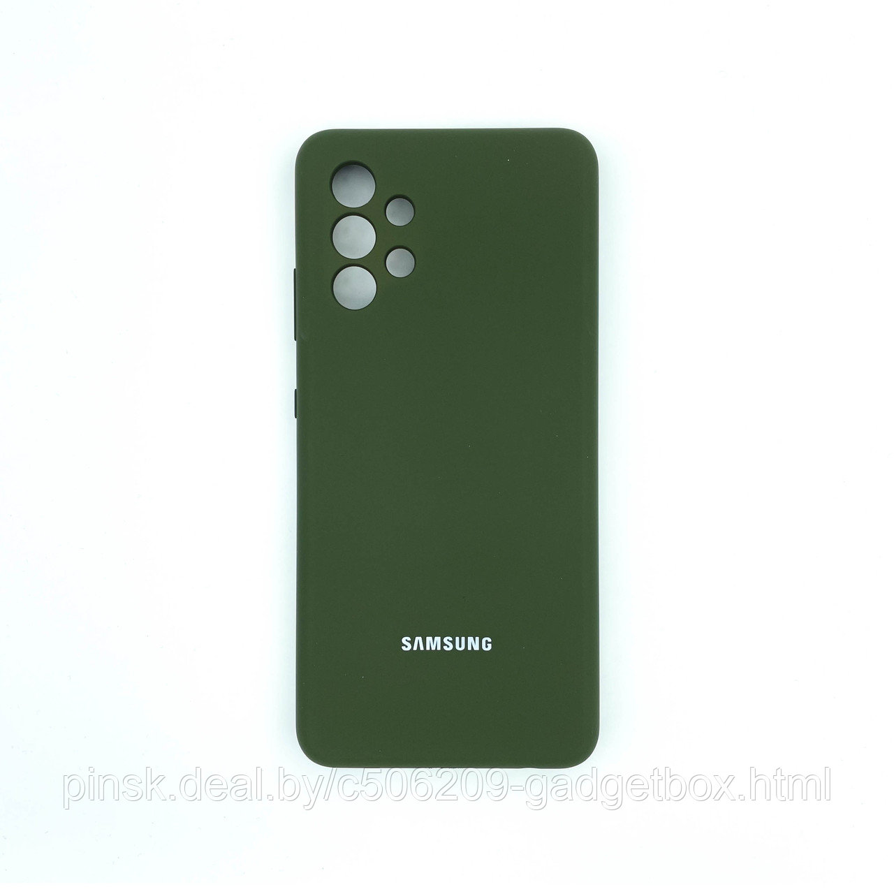 Чехол Silicone Cover для Samsung A32, Темно-оливковый - фото 1 - id-p154459534