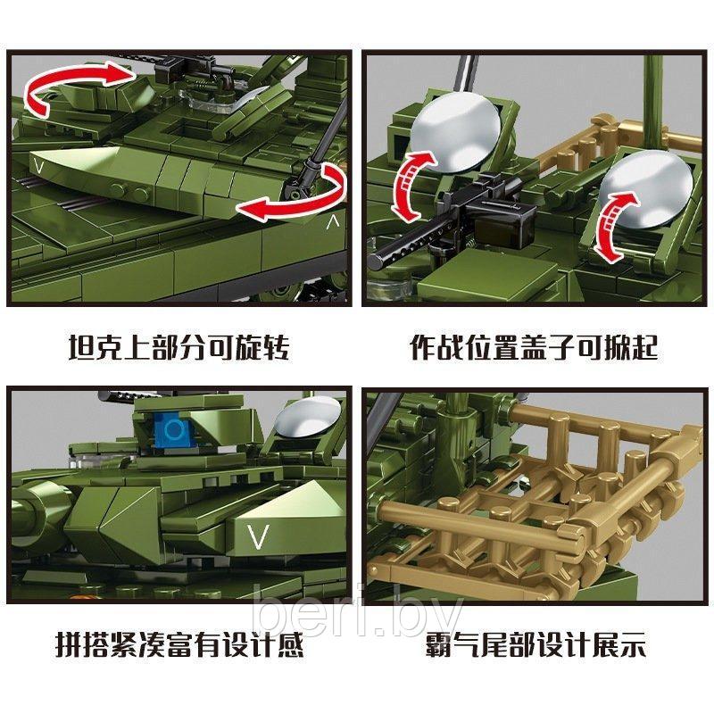 T-103 Конструктор "боевой танк. Type 10", аналог Лего Техник (LEGO Technic), 806 деталей - фото 4 - id-p157973114