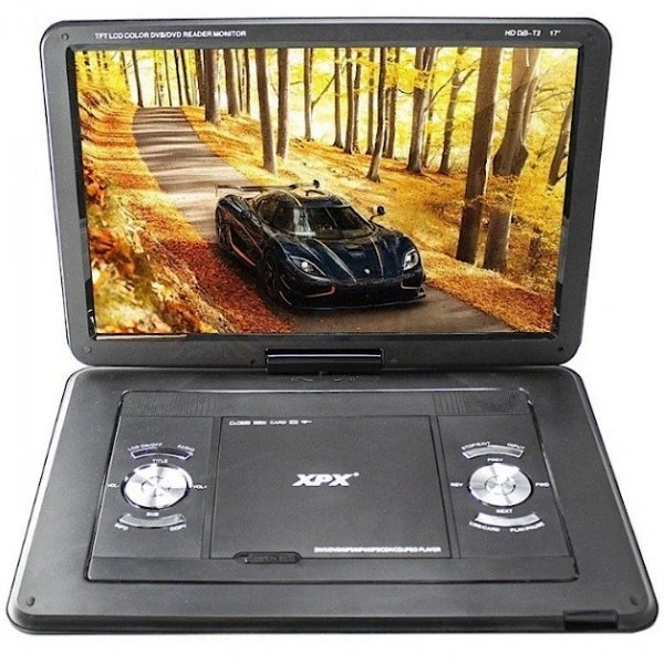 Складной DVD-плеер XPX EA-1767L, цифровой, 17 дюймов