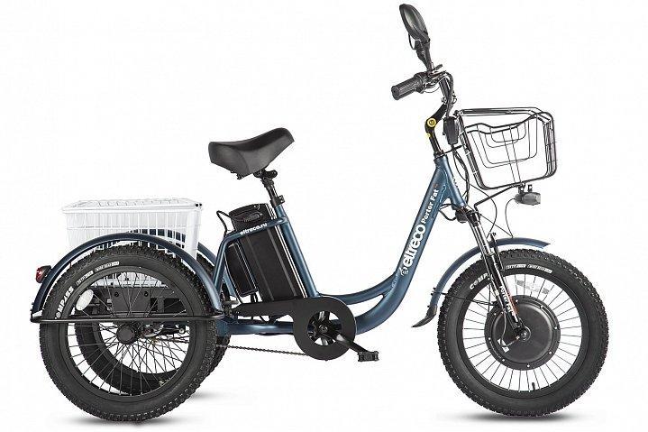 Трицикл Eltreco Porter Fat 500 темно синий