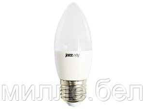 Лампа светодиодная C37 СВЕЧА 8Вт PLED-LX 220-240В Е27 3000К JAZZWAY (60 Вт  аналог лампы накаливания,