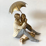 Фигура интерьерная Влюблённая пара под зонтом, фото 2
