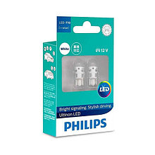 Лампа светодиодная W5W Philips Ultinon LED 4000K 11961ULW4X2 (2шт)