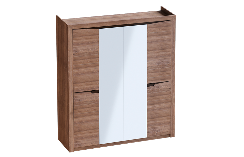 Шкаф четырехдверный Соренто с комплектом полок фабрика МебельГрад - фото 2 - id-p158013220