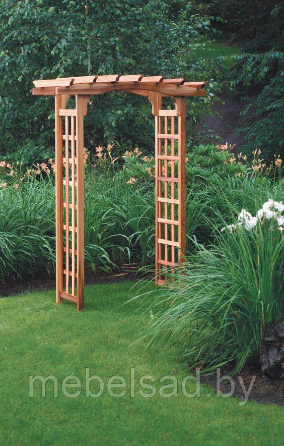 Пергола-арка садовая из массива сосны "Тавира"
