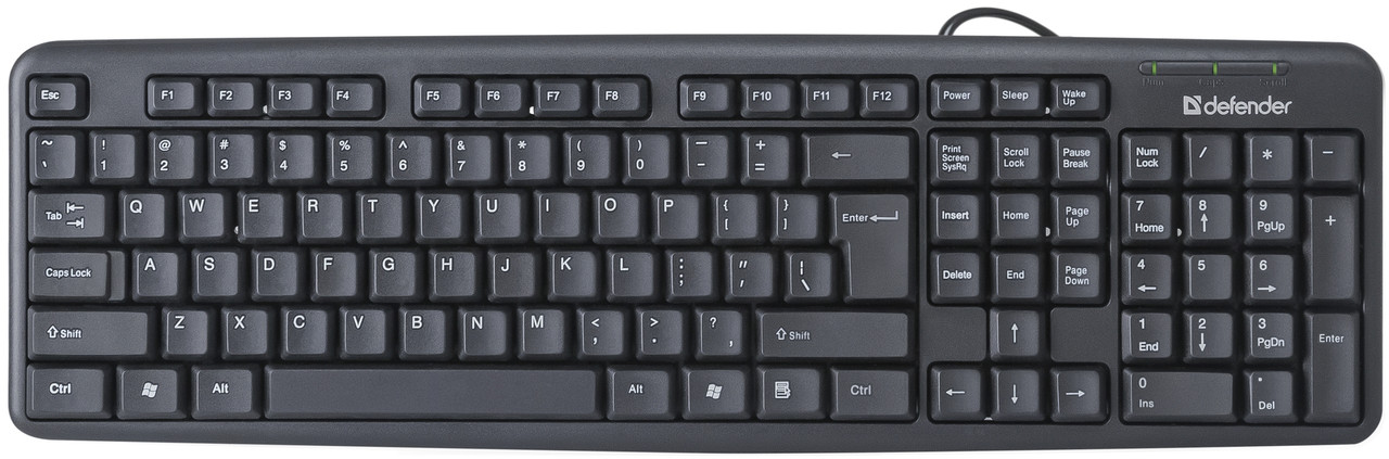 Проводная клавиатура Defender Element HB-520 PS/2 RU, полноразмерная - фото 1 - id-p14721759