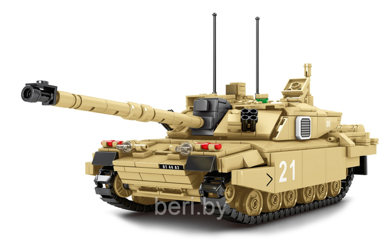 T-105 Конструктор Танк Challenger 2 FV 4034, аналог Лего Техник (LEGO Technic), 904 детали - фото 2 - id-p158036315